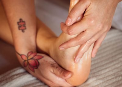 Massage des pieds avec Nanie